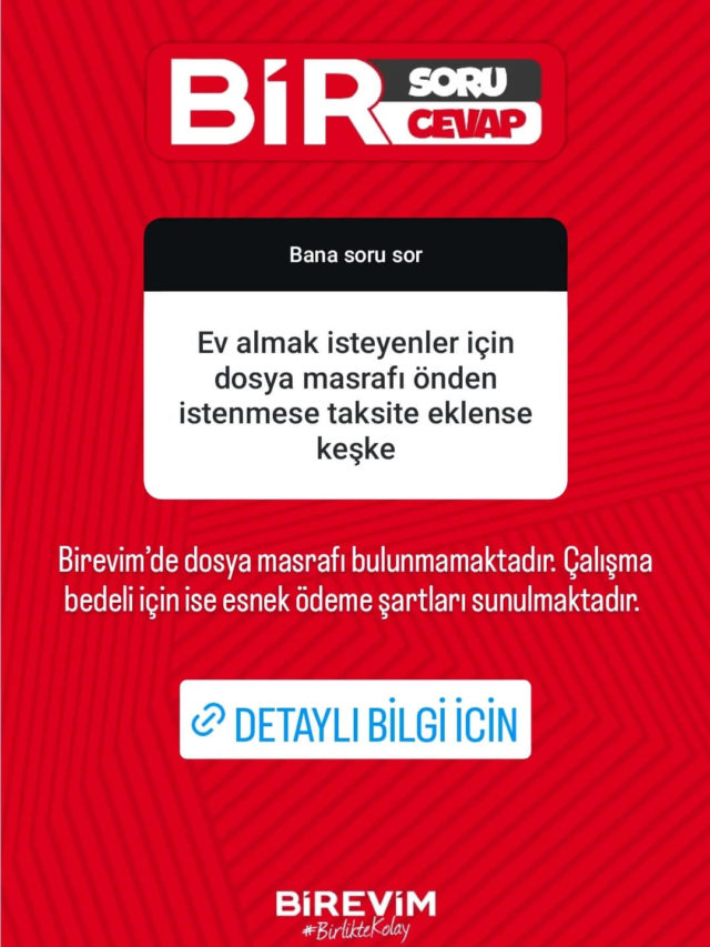 Ev almak isteyenler için…