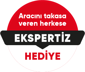 Aracını takasa veren herkese 4500TL ekspertiz hediye