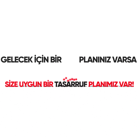 Gelecek için bir planınız varsa size uygun bir tasarruf planımız var Gelecek için bir planınız varsa size uygun bir tasarruf planımız var